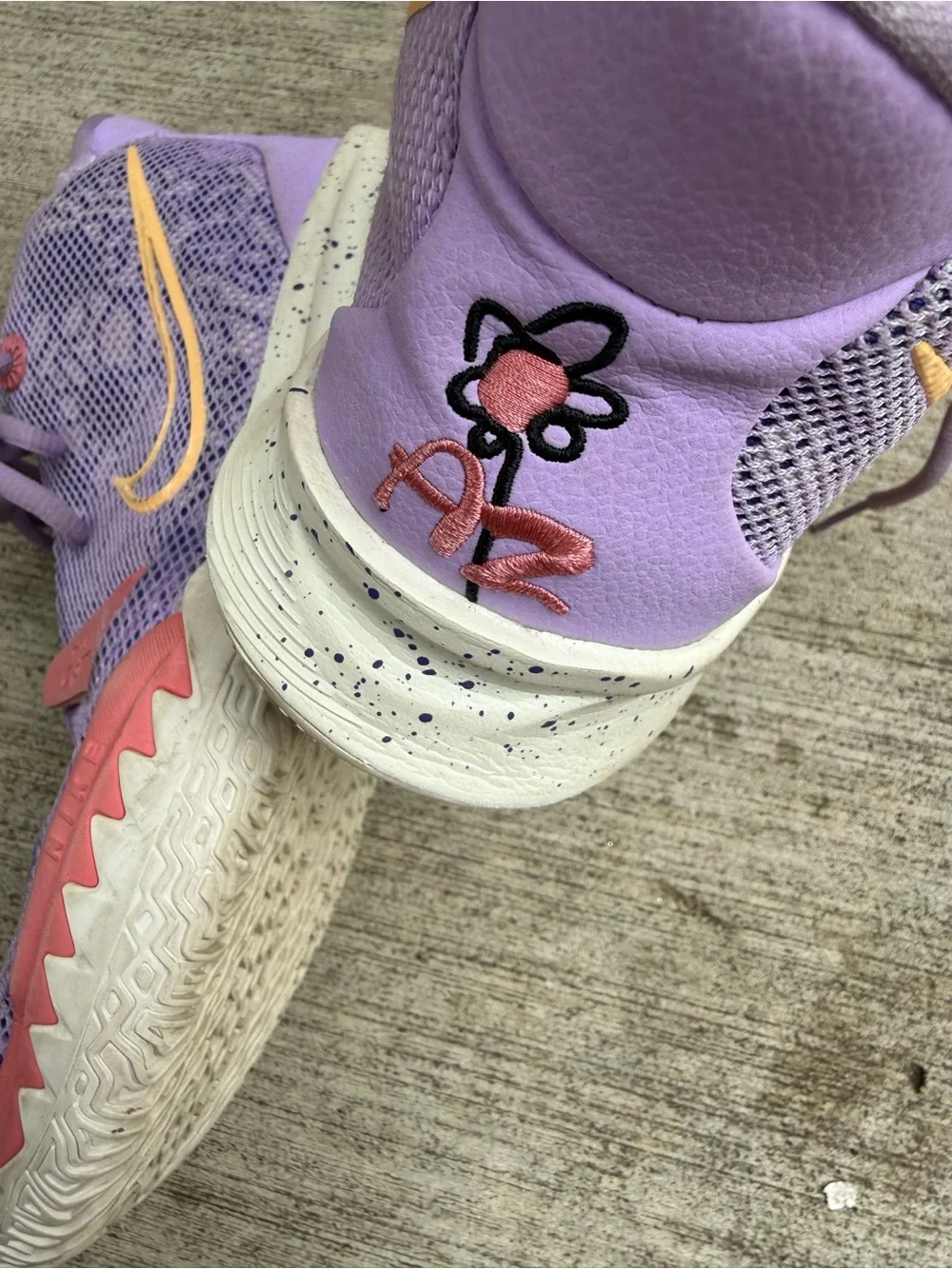 Nike Kyrie 7 Grade School Daughters Purple Pink Yellow